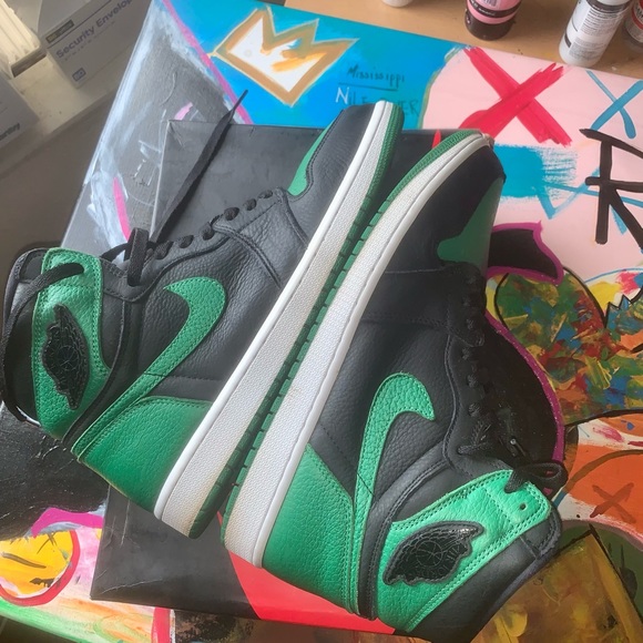 Air Jordan Retro 1 high OG (black/pine/gym red / white - Picture 3 of 7